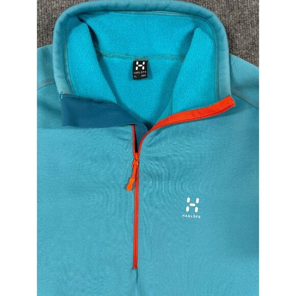 Haglofs Men's Bungy Astro Pullover Quarter Zip Fleece Layer Size XL - Picture 2 of 7